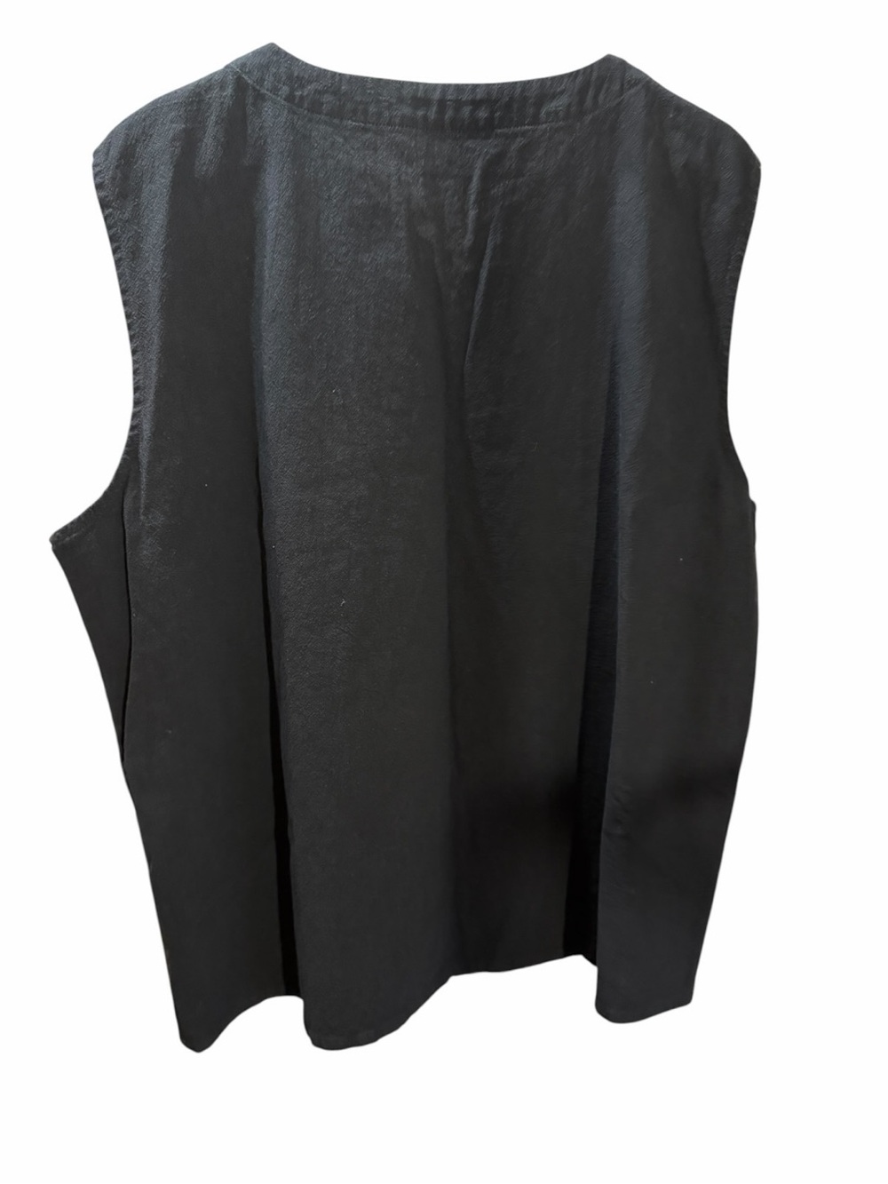 COOFANDY Women's Black Lace-Up Sleeveless Tank Top - Picture 4 of 4